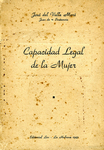 Capacidad Legal de la Mujer by José del Valle Moré