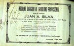 Informe Dirigido al Gobierno Provisional by Juan A. Silva