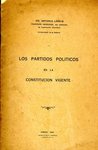 Los Partidos Políticos en la Constitución Vigente by Antonío Lancis