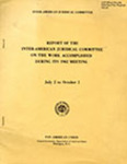 Report of the Inter-American Juridical Committee on the Work Accomplished During its 1962 Meeting