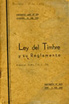 Ley del Timbre y su Reglamento by Carlos Mendieta y Montefur