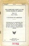 The Communist Party of the United States of America by United States Congress and Committee on the Judiciary