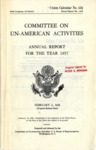 Committee on Un-American Activities Annual Report for the Year 1957