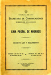 Caja Postal de Ahorros by República de Cuba. Senado.