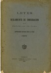 Leyes y Reglamento de Inmigración de la República de Cuba by República de Cuba. Senado