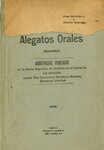 Alegatos Orales by Jorge Martínez L. and Alberto Goenaga