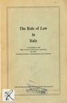 The Rule of Law in Italy by Associazione Italiana Giuristi.