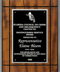 Distinguished Service Award by Florida Council on Crime and Delinquency