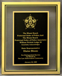 Award for Distinguished Service on Behalf of Miami Beach's Law Enforcement Community by The Miami Beach Fraternal Order of Police and the Miami Beach Fraternal Order of Police Associations