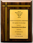 Legislator of the Year Award by Florida Psychology Association