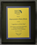 Legislator of the Year Award by Florida Health Care Association