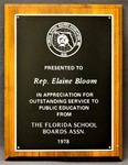 Award for Outstanding Service to Public Education by Florida School Boards Association