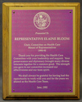 Award for Leadership Within the Health Care Committee by Florida House of Representatives