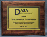 Award for Commitment to the Students of Dade County by Dade Association of School Administrators