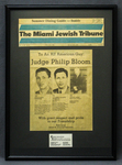 Newspaper Article by Miami Jewish Tribune