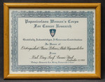 Award for Generous Contribution by Papanicolaou Woman's Corp