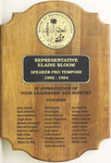 Representative Elaine Bloom, Speaker Pro Tempore 1992 - 1994 by House of Representatives, Florida
