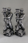 Triton Candlesticks (pair) by Josiah Wedgwood