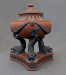 Tripod, pastille burner and lid by Josiah Wedgwood